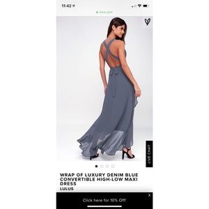 Lulus Convertible High Low Maxi Dress Size S